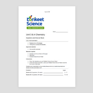 2025 Unit 3&4 Trial-Chemistry-Exam