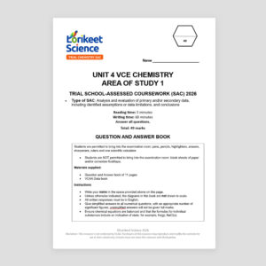 2026 Trial SAC - Unit 4 Area of Study 1 - Analysis and evaluation of primary and/or secondary data, including identified assumptions or data limitations, and conclusions